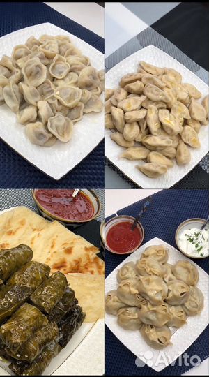 Манты пельмени ручной лепки