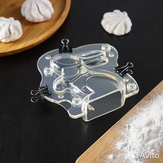 Молд «Кролик», 13,513 см, цвет прозрачный