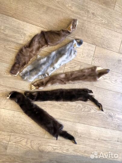 Шкуры норки и песца