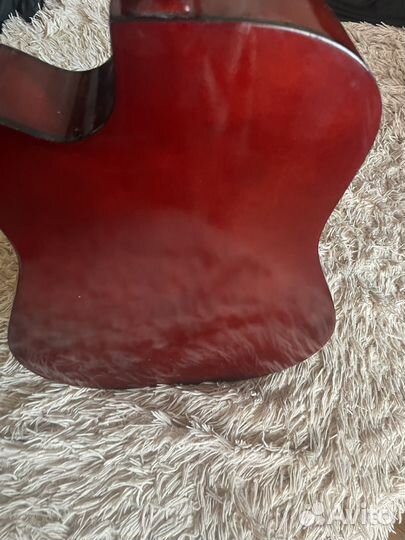 Акустическая гитара.Чехол,ремень,струны