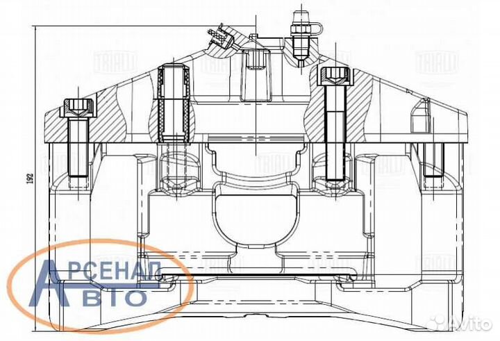 CF052265 Суппорт торм. для а/м Audi A4 04/A6 C6