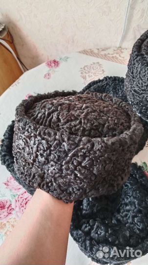 Папахаха.ушанка из натурального каракуля