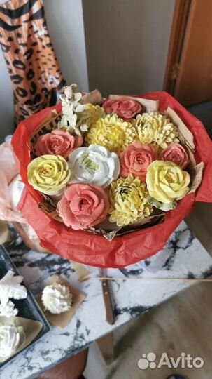 Съедобные букеты из зефира