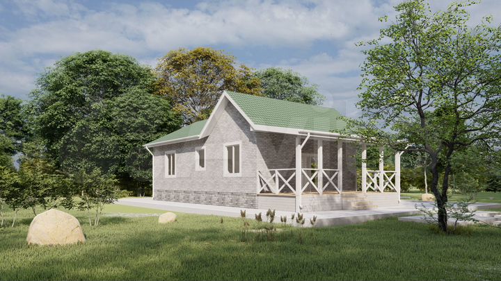 Дом 124,8 м² на участке 7 сот.