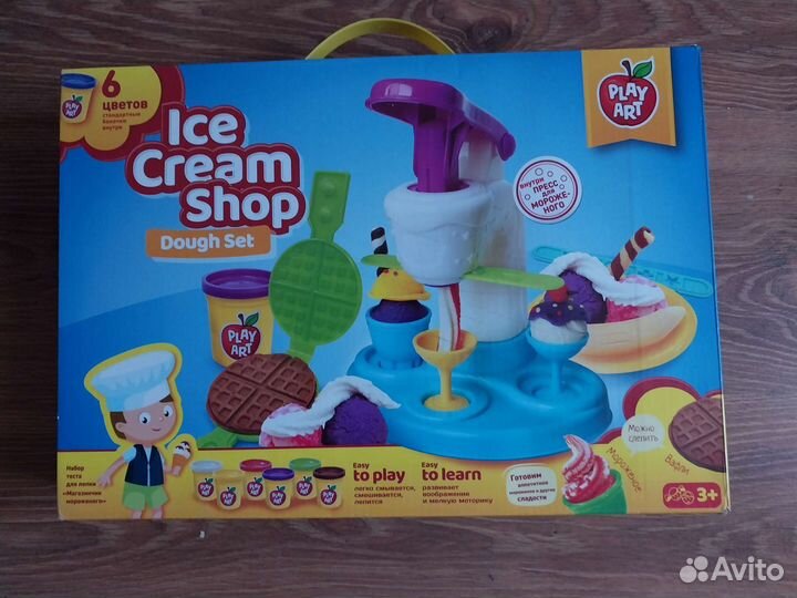 Детская игра Магазинчик мороженого в пластилин
