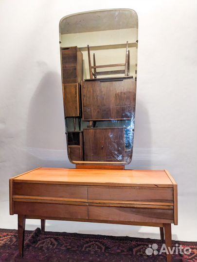 Тумба трюмо трельяж ретро mid century СССР винтаж