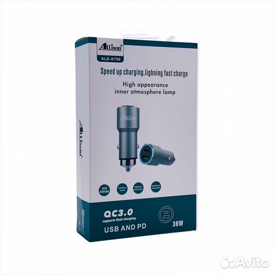 Азу allison ALS-A706 PD USB+USB-C 36W