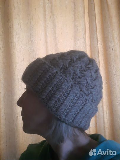 Шапка женская вязаная 3 вида
