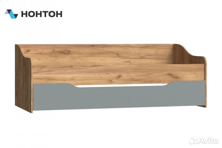 Кровать выдвижная Челси Color дуб крафт / сумеречный голубой