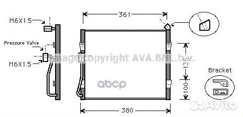 HD5089 Конденсер honda civic 1.4/1.5/1.6 91-98