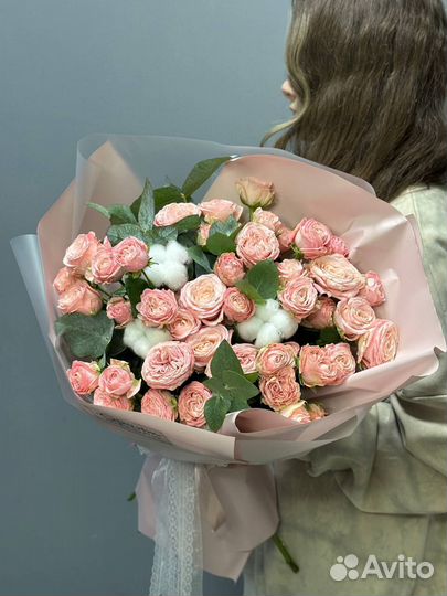 Цветы розы Букет 11 роз