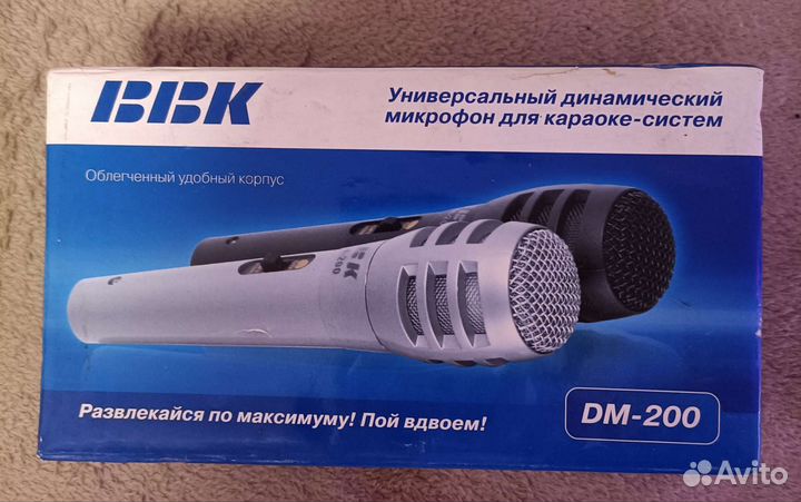 Динамический микрофон на запчасти 2шт