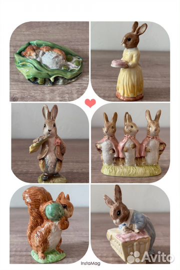 Винтажные статуэтки, Беатрикс Поттер и Bannykins