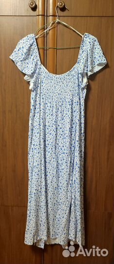 Платье голубое