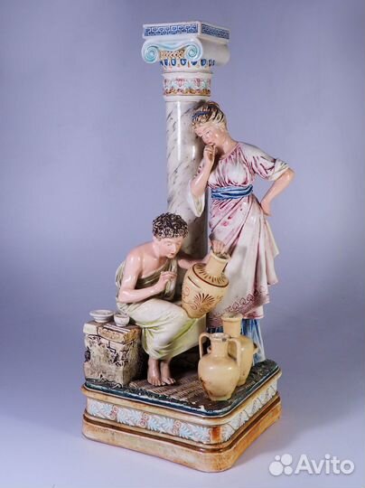 Статуэтка «Гончар и девушка». Фарфор. Европа