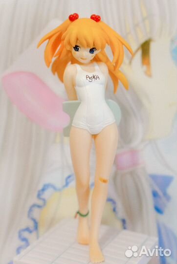 Аниме фигурка Аска в купальнике Asuka Langley Poyo