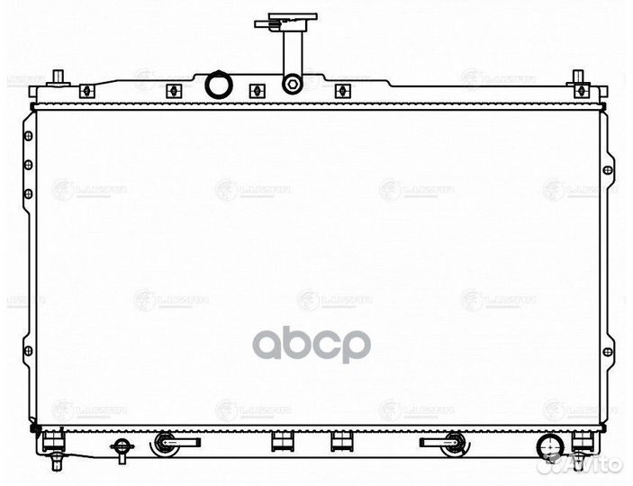 Радиатор hyundai H1 2.4 A/T 07- LRc 081H5 luzar