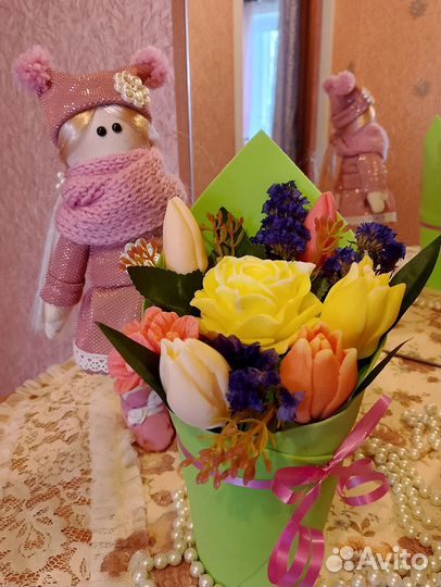 Мыло ручной работы букеты