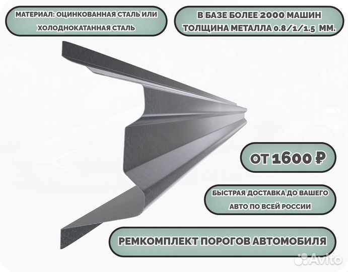 Ремонтные пороги (ремкомплект)