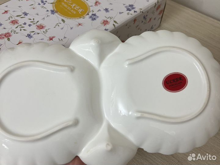 Менажница фарфоровая