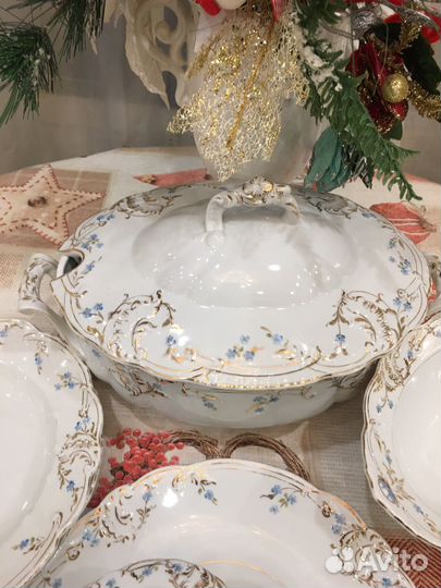 Сервиз столовый незабудки Барановка