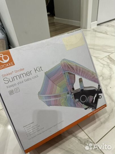 Летний кит на коляску stokke