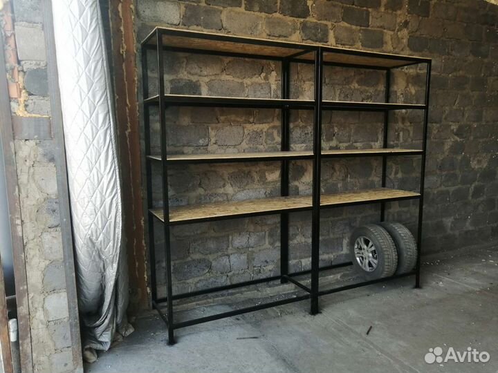 Металлические стеллажи для гаража, дома, архива