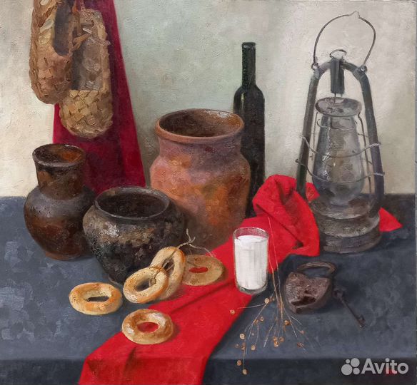 Натюрморт с лаптями