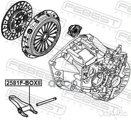 Вилка сцепления fiat ducato 08- 2581fboxii Febest