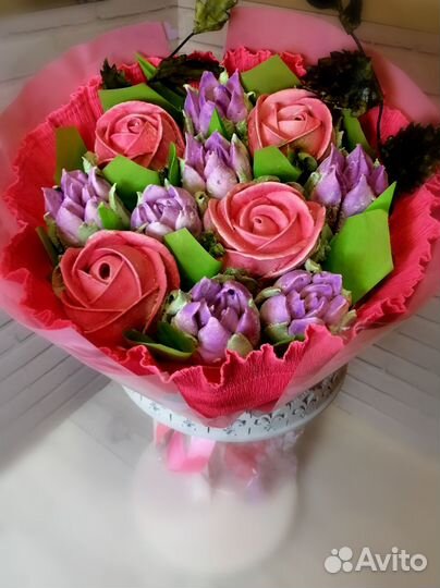 Букеты и композиции из зефира и другие сладости