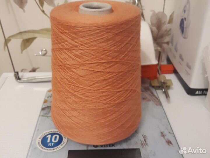 Пряжа zegna baruffa cashwool персик 500 г