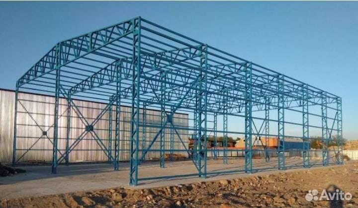 Каркасный ангар б/у
