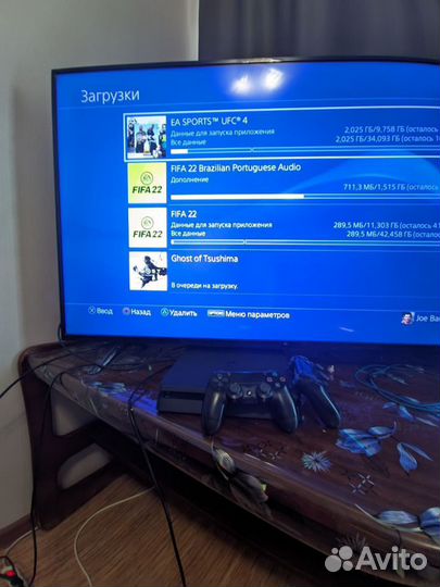 Sony playstation 4 slim+много игр