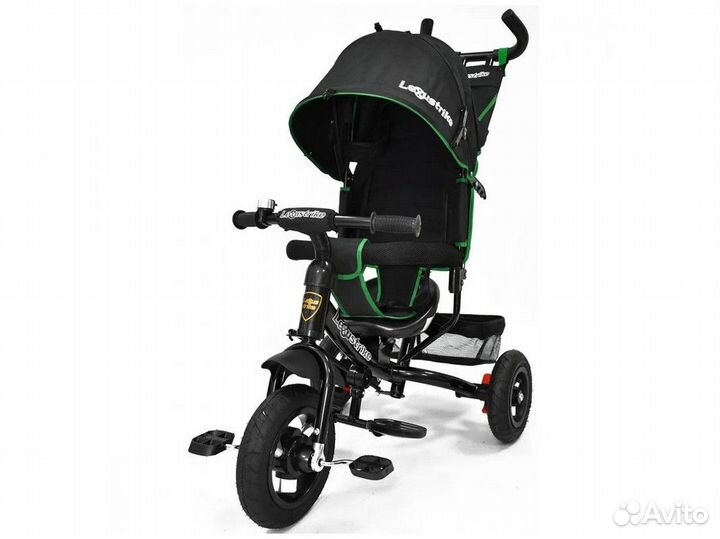 Велосипед 3 колесный Lexus Trike черный надув