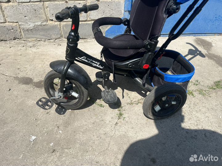 Детский трехколесный велосипед lamborghini