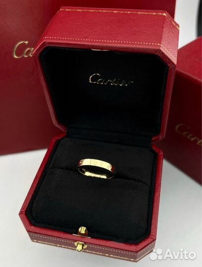 Золотое кольцо cartier love