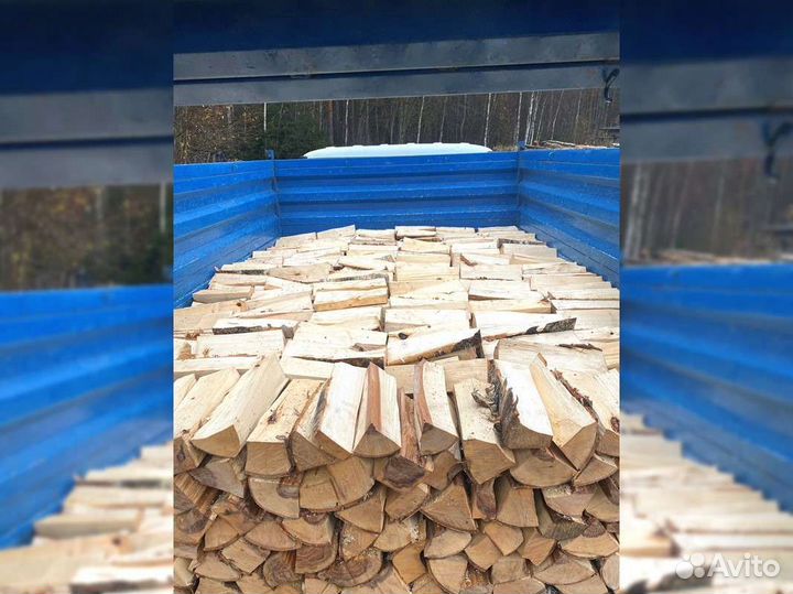 Дрова березовые. Колотые
