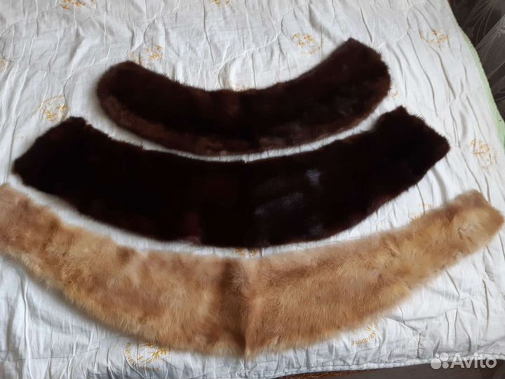 Воротники норковые,шапка