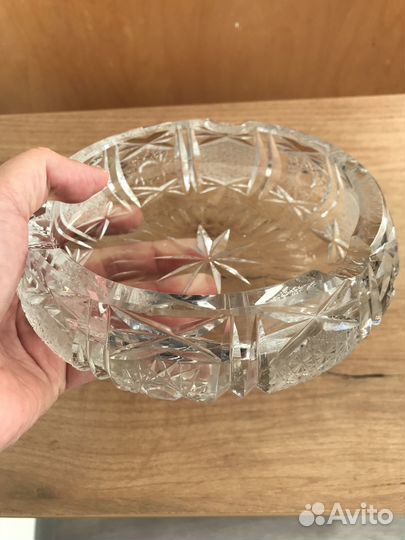 Хрустальная пепельница чехия СССР новая