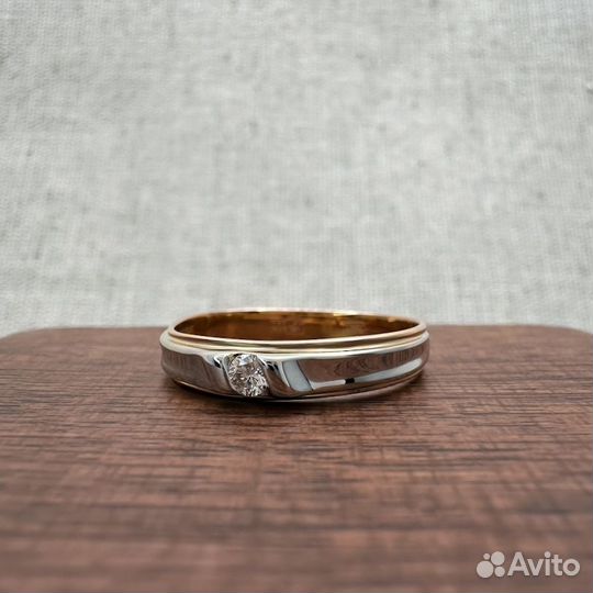 Кольцо с бриллиантом. Размер 17,5, №Z410682N1