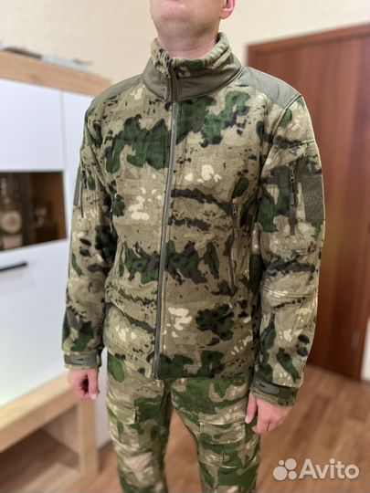 Флисовая кофта мужская тактическая мох