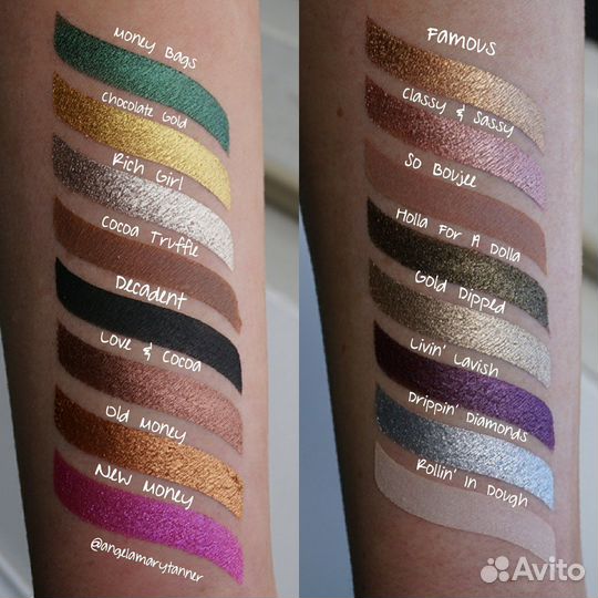 Палетка теней too faced chocolate bar gold