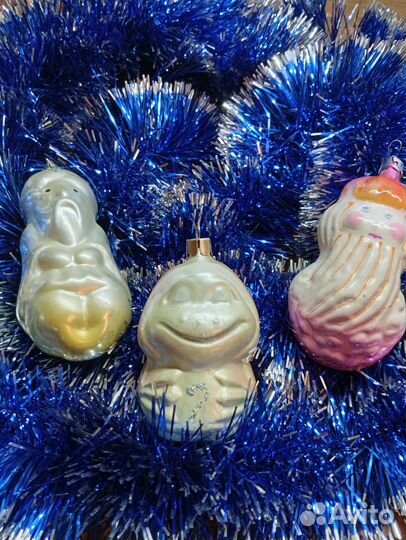 Советские ёлочные игрушки на подвесе