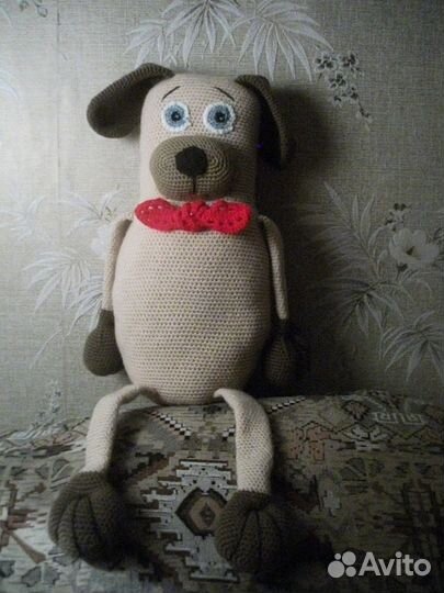 Вязанная собачка 