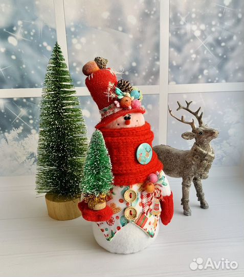 Снеговички. Интерьерная игрушка, снеговик