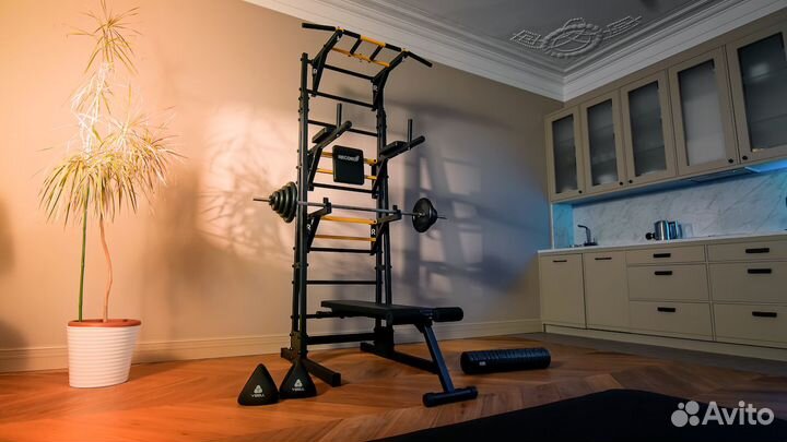 Напольная шведская стенка Рекорд R4 с турником