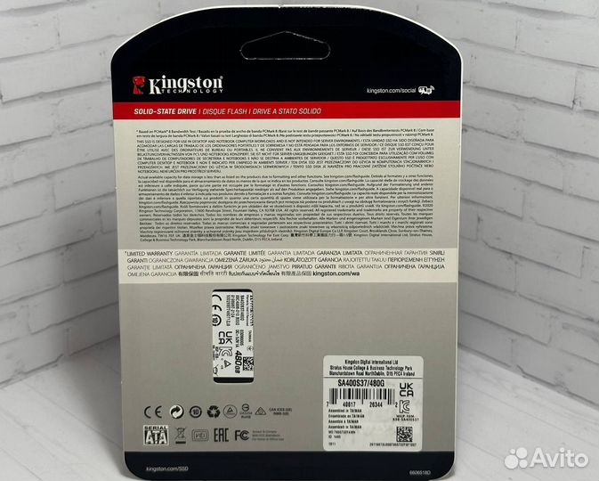 SSD Kingston A400 480gb новые