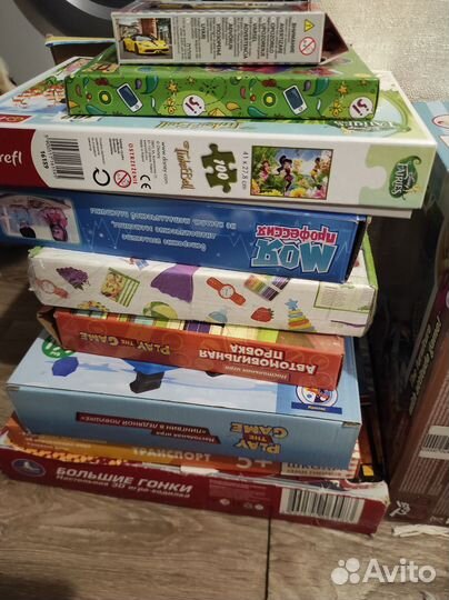 Пазлы, настольные игры для детей