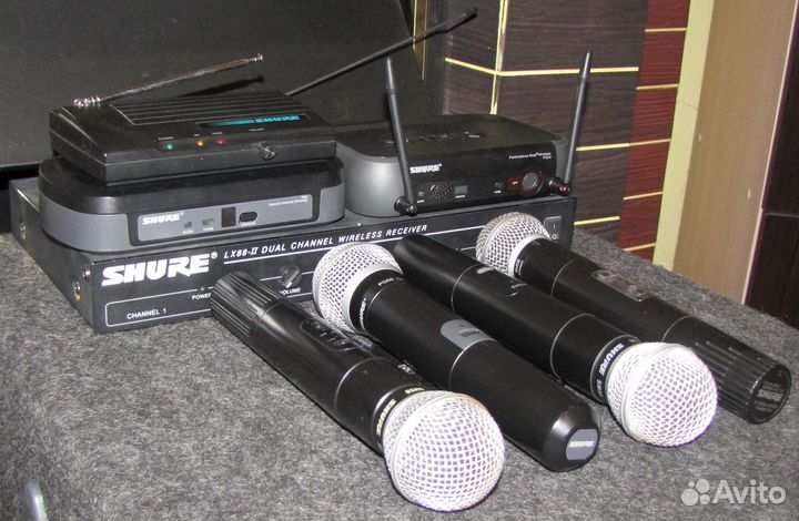 Микрофоны вокальные Shure SM58 PG58 4шт Радио Pro