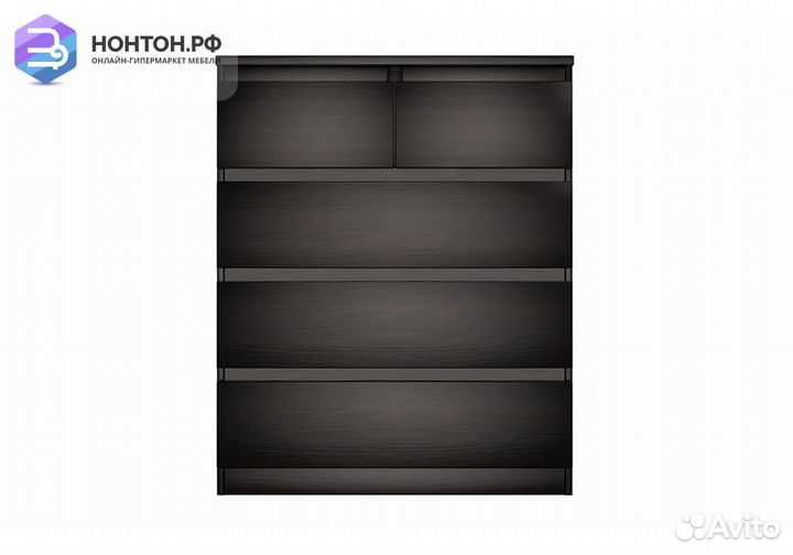 Комод Мальта 5 ящиков дуб венге